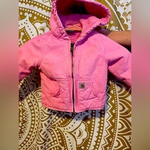 Carhart pink infant/toddler 12 month winter coat